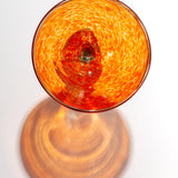 Orange-Green Martini Glass