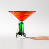Orange-Green Martini Glass