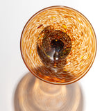 Orange-Aventurine Green Martini Glass