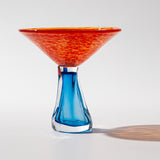 Orange-Blue Martini Glass