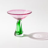 Pink-Green Martini Glass