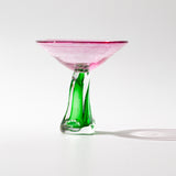 Pink-Green Martini Glass