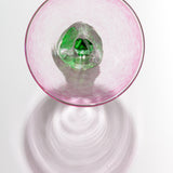 Pink-Green Martini Glass