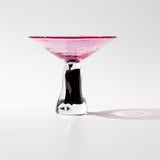 Pink-Brown Martini Glass