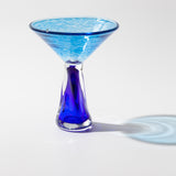 Blue Martini Glass