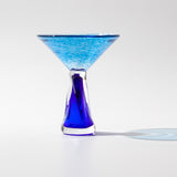 Blue Martini Glass